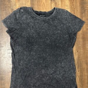 Torrid Charcoal Acid Wash Short Sleeve Tee size 0 classic fit Tee